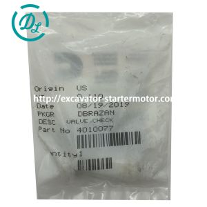 EexcavaStart Cummins ISX Check Valve 4010077 24V Original Engine Part