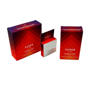 Pantone Color 350g Artpaper Condom Box With Embossing Logo