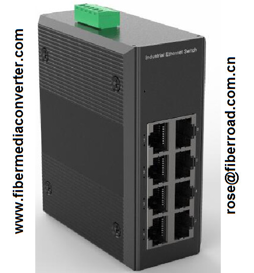 Quality 8-Port Industrial Ethernet  Switch  -40℃~75℃,8x10/100Base-TX Ethernet Switch wholesale