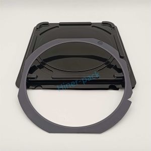 Clear 8 Inch Silicon Wafer Box Container Black PET Material Wafer Shipper For