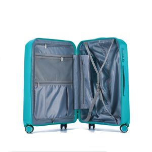 210D Lining ODM Black Lightweight Hard Suitcase