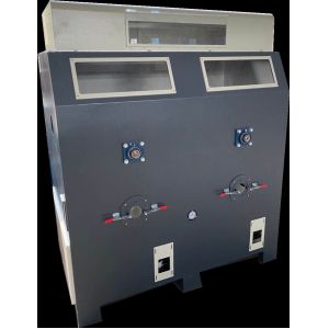 China Double Head Short Fiber Filling Machine Used With Catena ESF005 Effect Will Better on sale