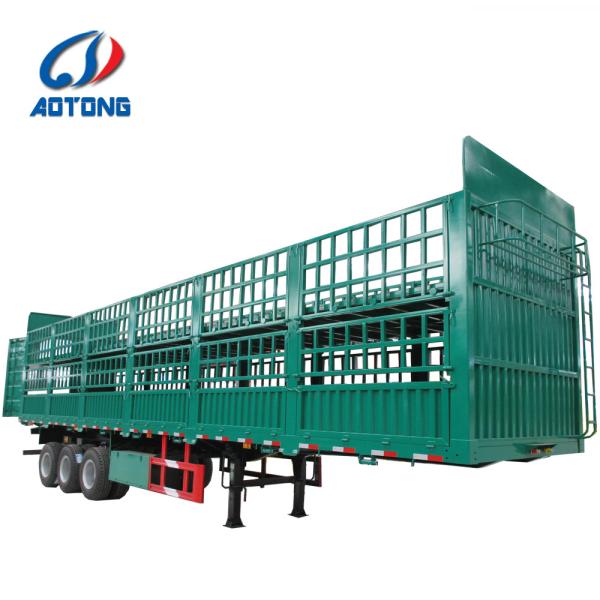 Quality OE NO. livestock stake trailer 3 axles 2 floors livestock transporting semi trailer wholesale