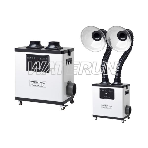 110V White Moxibustion nail salon fume extractor Equipment with Double Arms
