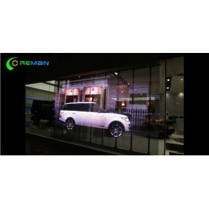 Glass P8 P12 Transparent LED Curtain Display in Shopping Plaza Magic 1024X768mm