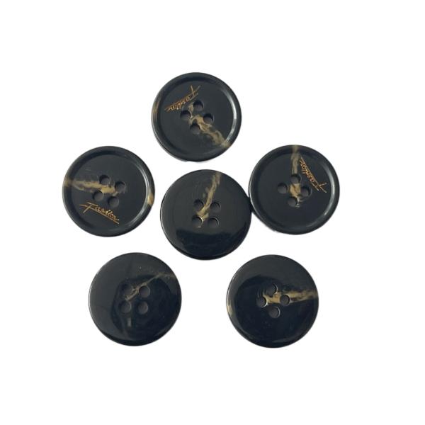 32L Plastic Coat Buttons Painting Color On Logo Use For Coat Sweater