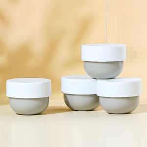 Cheap Diamond Knurling Surface Finishing Cosmetic Cream Jar Eco-Appeals And Material Innovation With Virgin Or Recycled PP for sale