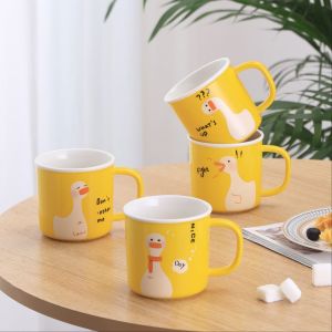 Yellow Duck Ceramic Mug with USB Heating Base