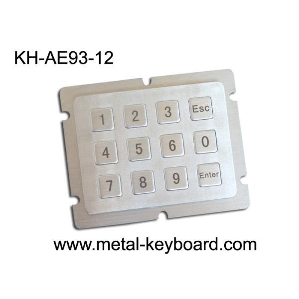 Vandal Proof Numeric Metal Keypad with 12 Keys in 4 X 3 Matrix for Boarding