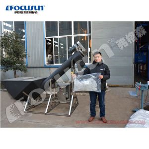 Cheap 300 KG Capacity Semi-automatic Plastic Ice Bag Electric Ice Packer Easy to Operate for sale