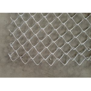 Iron Flexible Galvanized Chain Link Fence PVC Coated For Construction