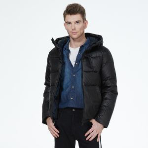 Polyester Short Padded Coat Outside Short Puffer Jacket Men