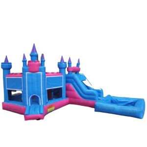 Customized Color Inflatable Princess Castle Bed Bounce House with Logo Custom