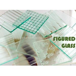 Rectangle Millennium 4mm Chip Figured Tempered Float Glass Amber for Gymnasium