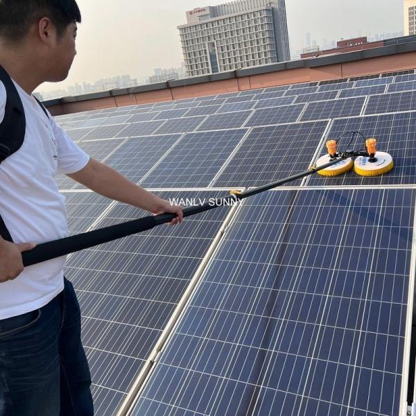 Quality Max Unfold Size 3.5m-5.5m-7.5m Cleaning Robot Solar Panel Cleaning Brushes EXW Trade Term wholesale