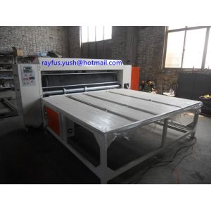 Manual Rotary Die Cutter / Rotary Die Cutting Machine Semi Auto Chain Feeding