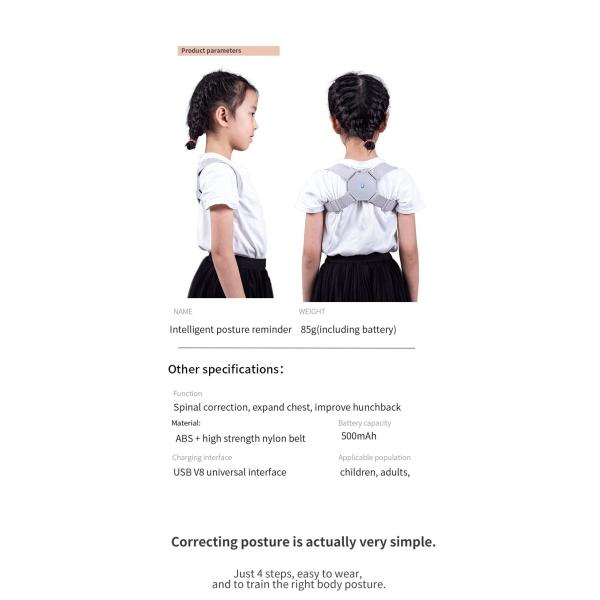Smart sensor orthosis correction belt reminder of adult & child sitting posture hunchback Back smart posture corrector
