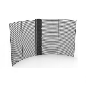 P2.8 Full Color Window Screen Curved Cabinet Weight 3.5 Kg For Glass Curtain