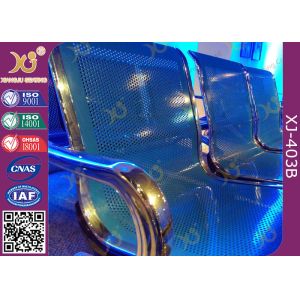 China Chrome Finished Metal Structure Waiting Area Chairs For Bank / Bus Station on sale