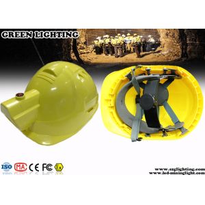 ABS CREE LED Lights Helmet With 4000Lux Rechargeable Headlamp