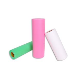 Soft SS Non Woven Bed Sheet Roll In 30gram Non Woven White Pink For Beauty Salon