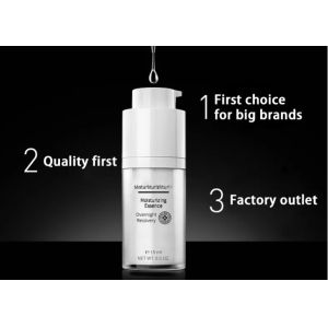 Silk Printing Rotating Square Airless Pump Bottle 1oz Refillable