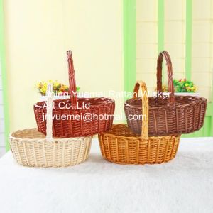 wicker fruit basket willow picnic basket wicker food basket L M S size