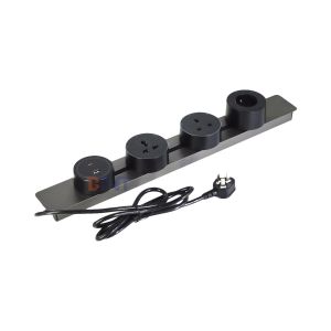 Multi Outlets Power Rail Track Socket New Style Wall Mounted Removable Power