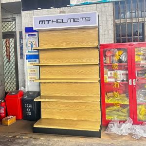 Xingye Factory Custom Size wood grain color room shop shelves gondole et