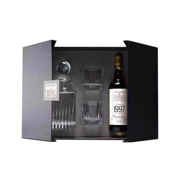 Custom Luxury Gin Wine Bottle And Glasses Gift Box Packaging
