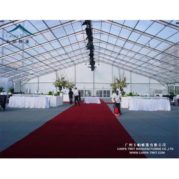 1500 People Transparent PVC Coated Clear Event Tent Easy To Install And