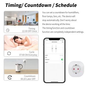 SDK NFC Wifi Smart Socket 16A Smart Plug Socket