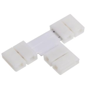 4 Pin Ip20 Led Strip T Connector For Rgb Strip Interconnection Without Soldering