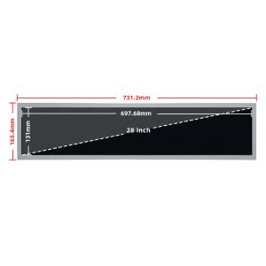 1366x256 LVDS Sunlight Readable Touch Screen TFT LCD Display Panel 28 Inch