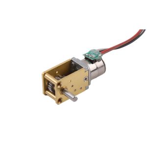 Step angle 18°/gear ratio 5V DC 10mm Small Geared Stepper Motor PM With Worm