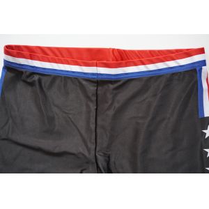 Elastic Black Thick Ladies Sports Leggings Lycra Fabric Dye Sublimated Printing