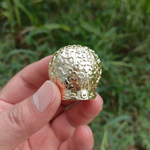 55ML Perfume Spray Bottle Crystal White Glass Double Fish Play Beads