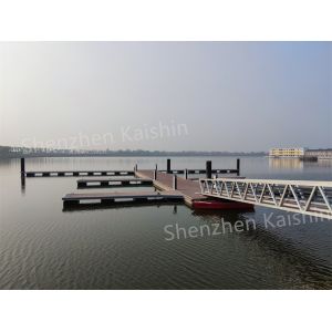 Customized Aluminum Alloy Floating Walkway Pontoon With LLDPE Floats/Mooring