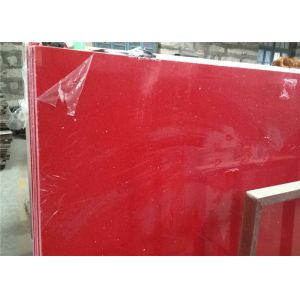 Red Galaxy Quartz Man Made Stone , Artificial Quartz Stone 160 X 320 Cm Size