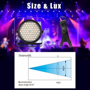 High CRI Stage Light 60W*2 RGBW LED Par Light for Weeding Disco Fishing Lighting