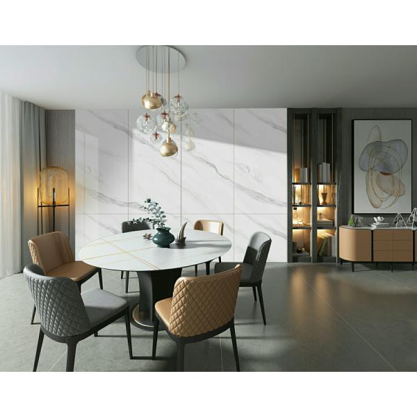 White Polished Glazed Porcelain Tile 900x1800mm Anti-Slip