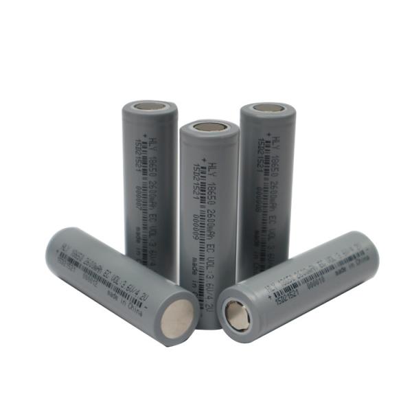3.7V Rechargeable Lithium Battery , 2600mah 18650 Battery Cell For EBike