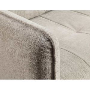 3 Piece Sofa set with Pillows, Light Gray Chenille