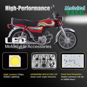 CD70 CG125 Motorcycle LED Headlight with DRL and Turn Signal