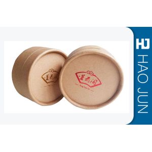 Professional Printed Cardboard Tubes Coating Paper With Red Silk Print