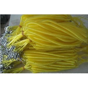 Fishing kayaks boats 3m wire coil lanyard for rod tackle leash spiral cord