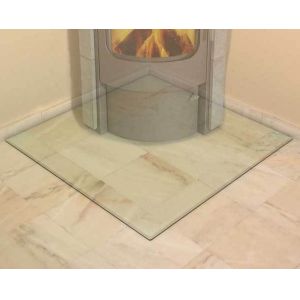 Clear Glass Fireplace Enclosures , Glass Screen For Fireplace