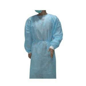 China White Waterproof Protective Disposable Gowns With Long Sleeves on sale