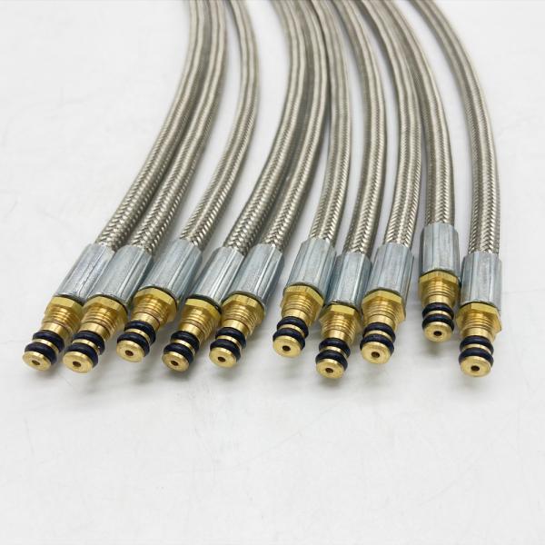 Braided Stainless Steel Wire Flexible Gas Hose For Stove High Pressure
