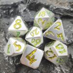 Practical Plating Sharp Metal Dice Set Nontoxic Mini RPG Luxury Polyhedral
